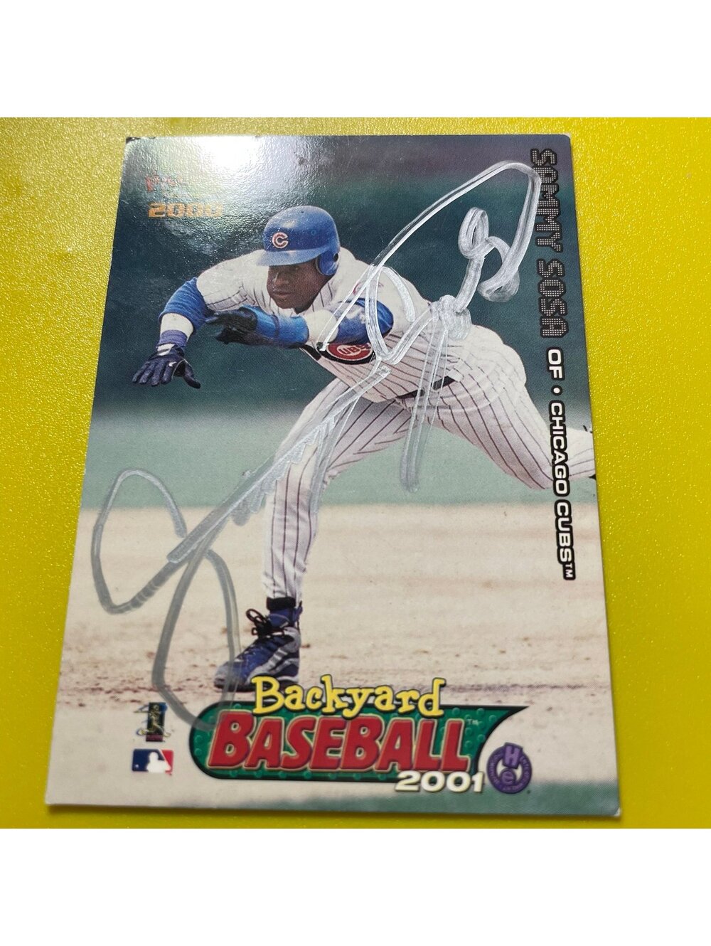 Sammy Sosa Autographed Card